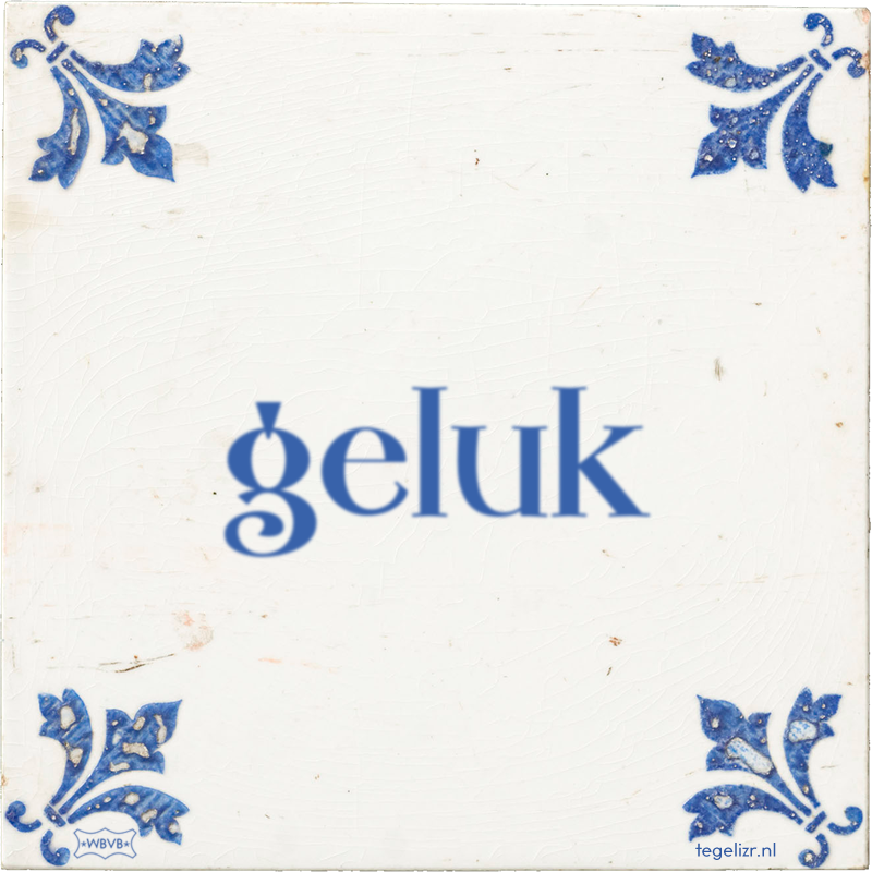 geluk - Online tegeltjes bakken