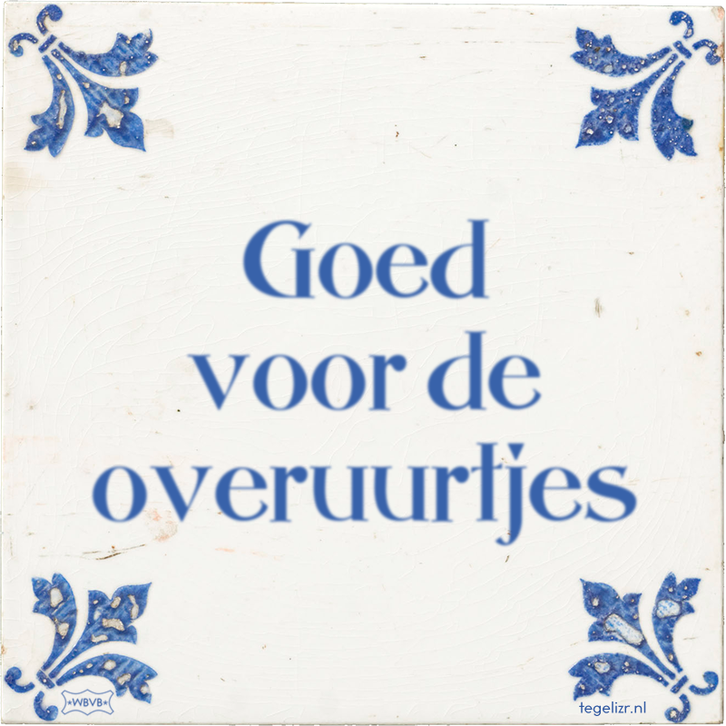 Goed voor de overuurtjes - Online tegeltjes bakken