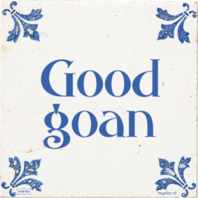 Good goan - Online tegeltjes bakken