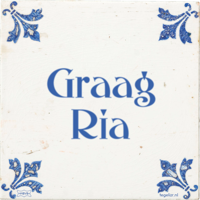 Graag Ria - Online tegeltjes bakken