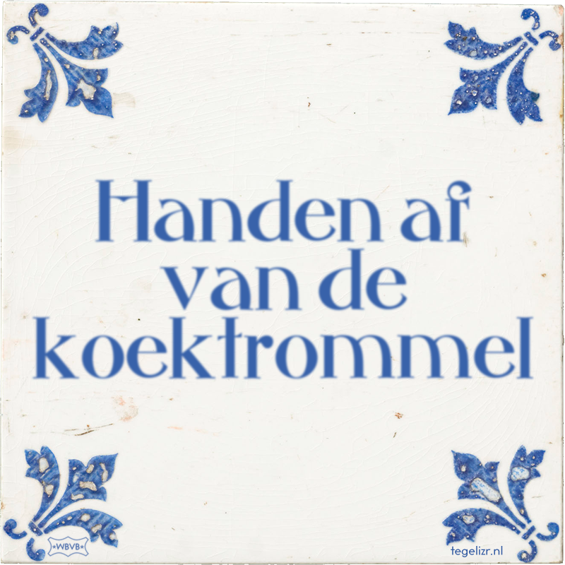 Handen af van de koektrommel - Online tegeltjes bakken