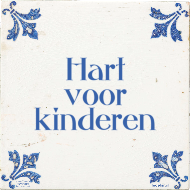 Hart voor kinderen - Online tegeltjes bakken