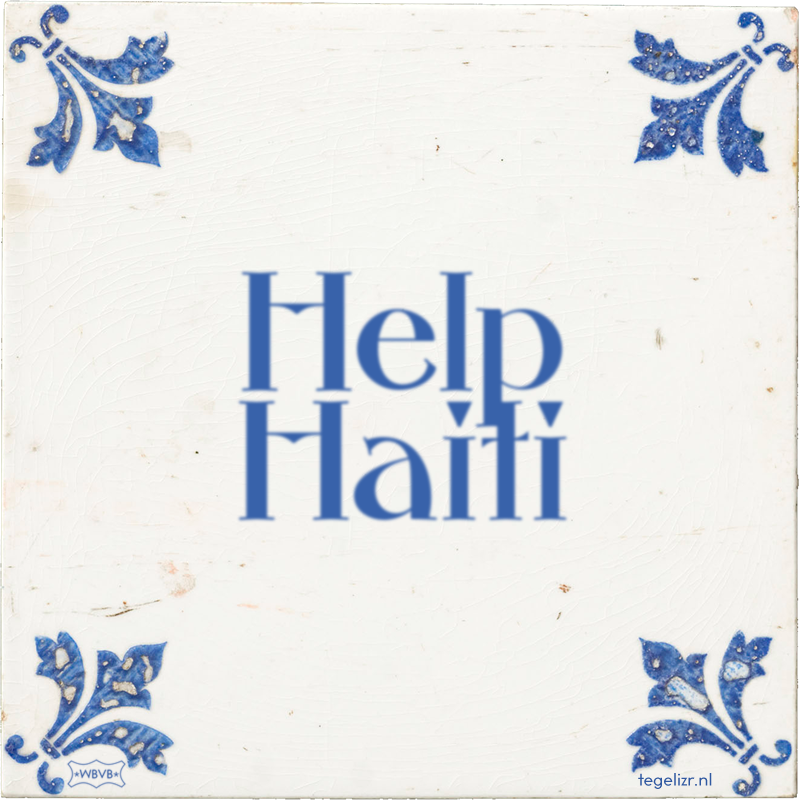 Help Haiti - Online tegeltjes bakken