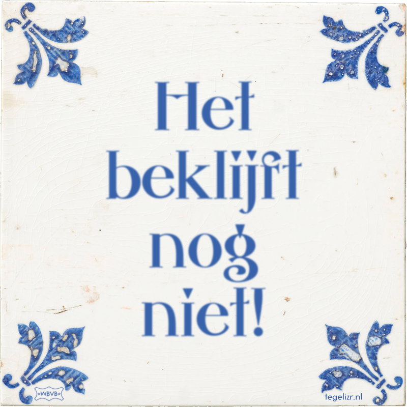 Het beklijft nog niet! - Online tegeltjes bakken