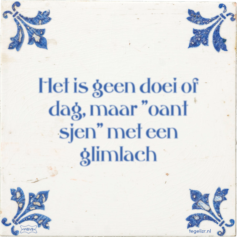 Het is geen doei of dag, maar 