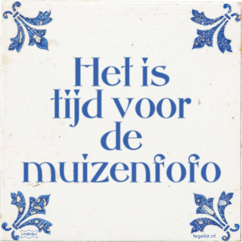 Het is tijd voor de muizenfofo - Online tegeltjes bakken