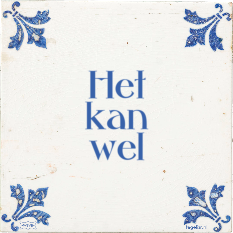 Het kan wel - Online tegeltjes bakken