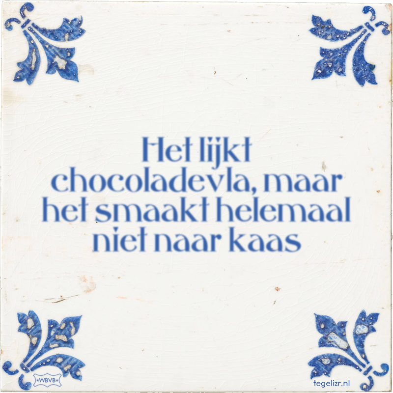 Het lijkt chocoladevla, maar het smaakt helemaal niet naar kaas - Online tegeltjes bakken