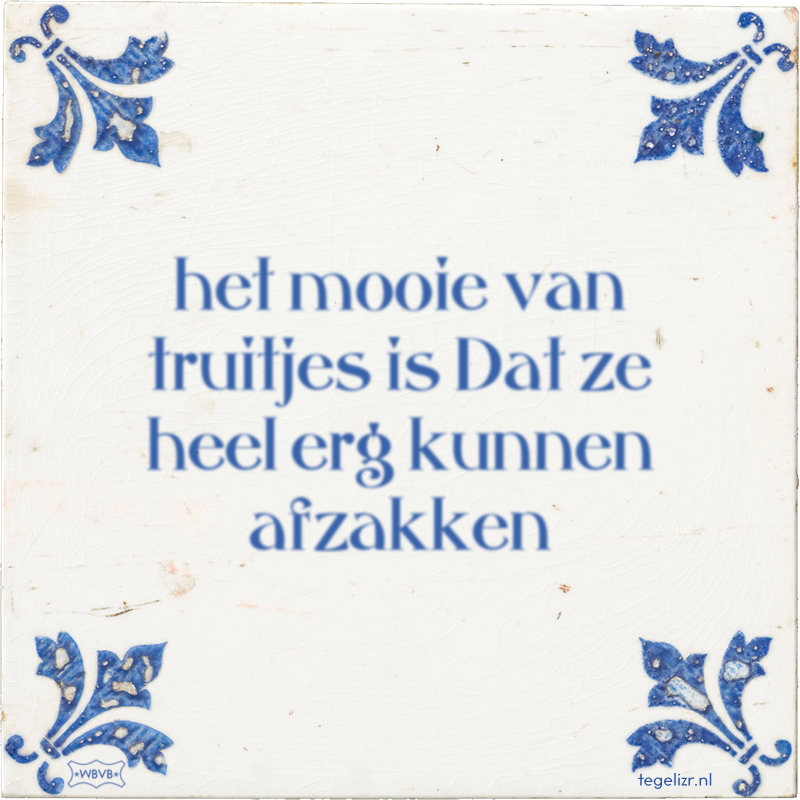 het mooie van truitjes is Dat ze heel erg kunnen afzakken - Online tegeltjes bakken