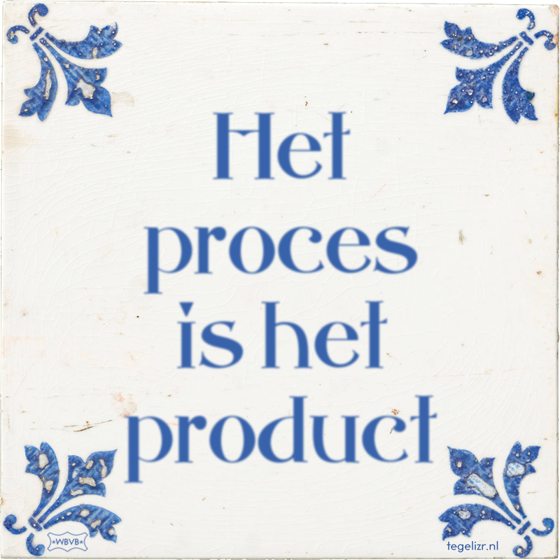 Het proces is het product - Online tegeltjes bakken