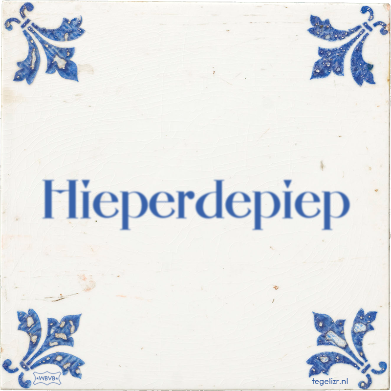 Hieperdepiep - Online tegeltjes bakken