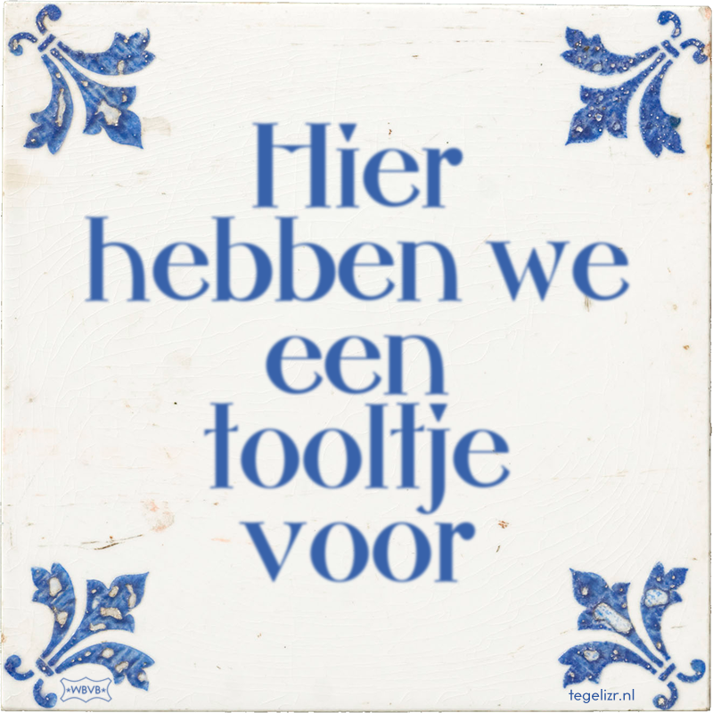 Hier hebben we een tooltje voor - Online tegeltjes bakken