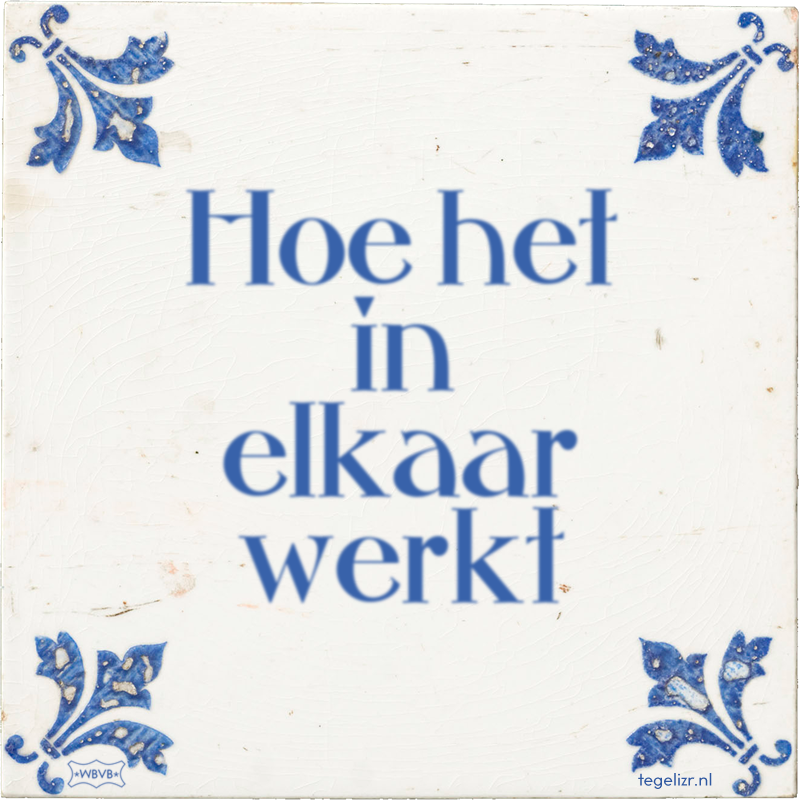 Hoe het in elkaar werkt - Online tegeltjes bakken