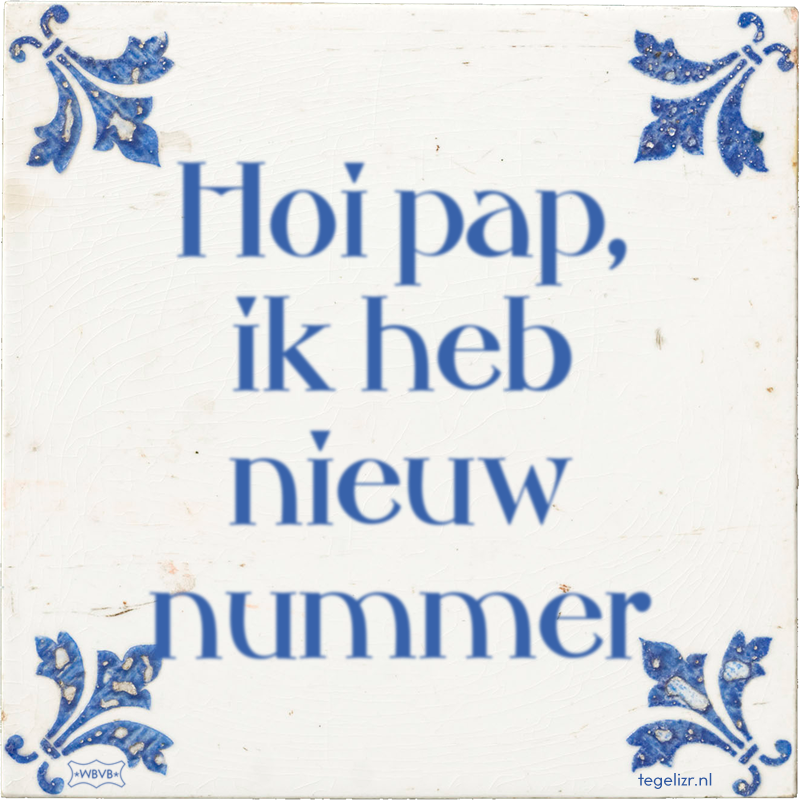  - Online tegeltjes bakken