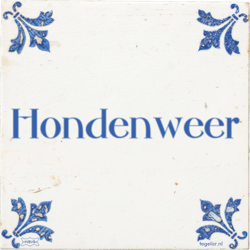 Hondenweer - Online tegeltjes bakken
