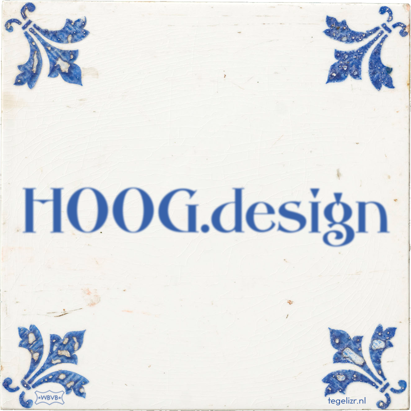 HOOG.design - Online tegeltjes bakken