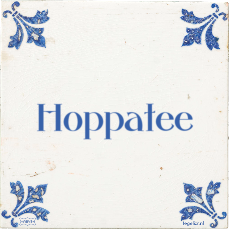 Hoppatee - Online tegeltjes bakken