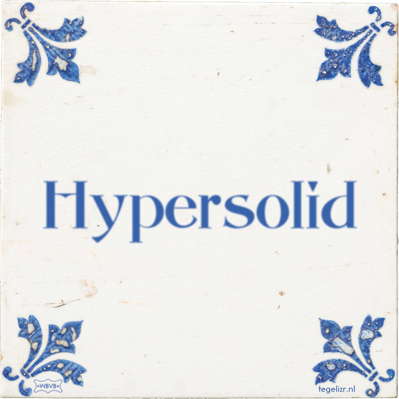 Hypersolid - Online tegeltjes bakken