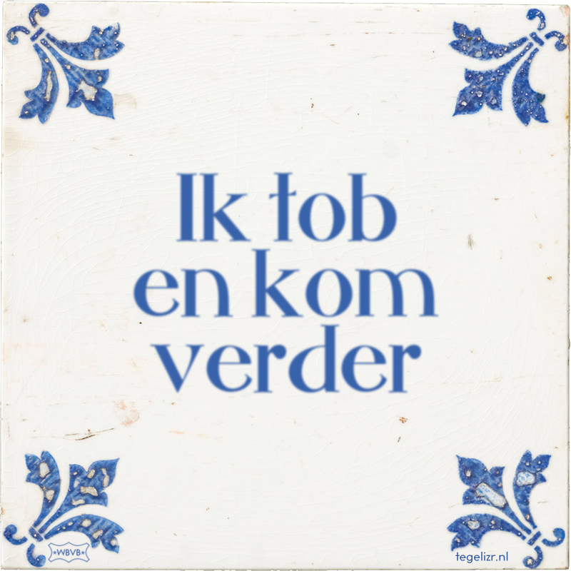 Ik tob en kom verder - Online tegeltjes bakken