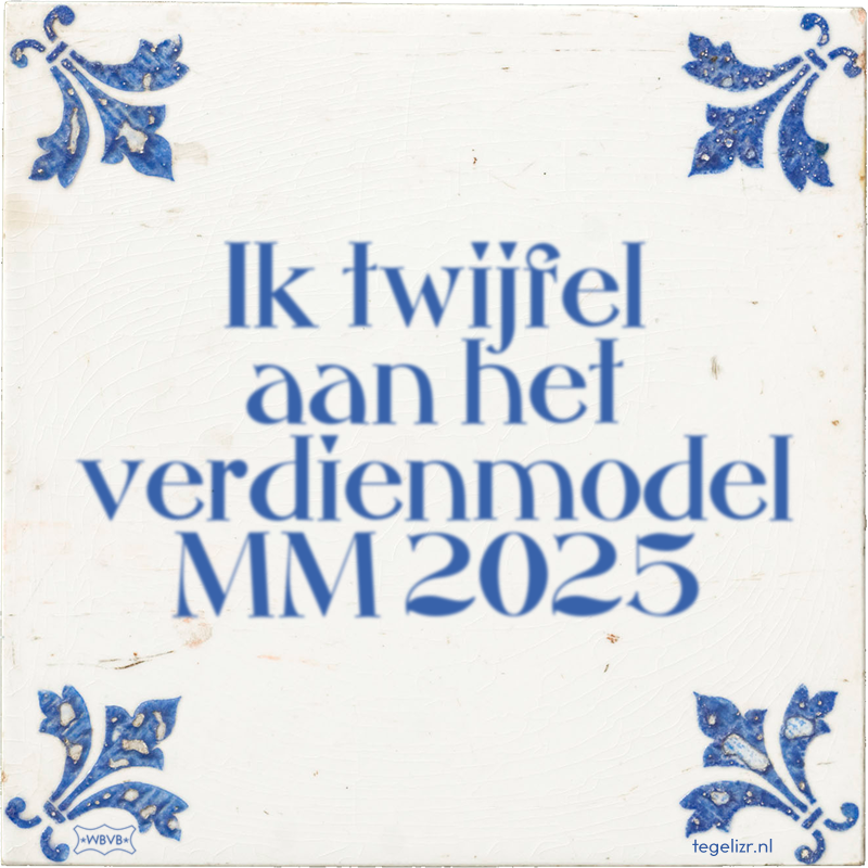 Ik twijfel aan het verdienmodel MM 2025 - Online tegeltjes bakken