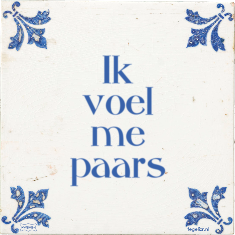 Ik voel me paars - Online tegeltjes bakken