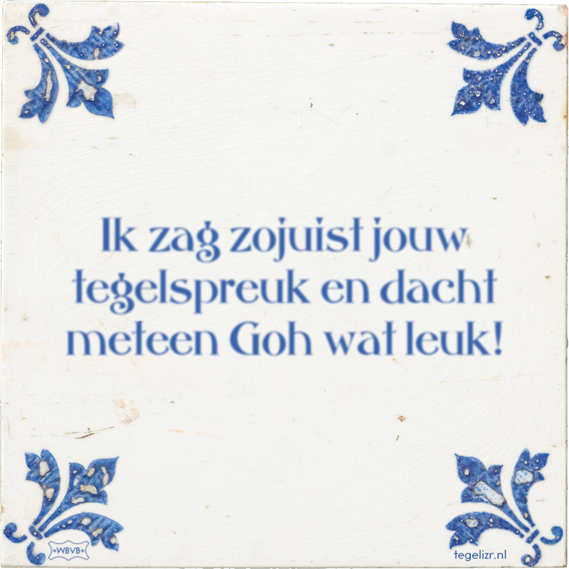  - Online tegeltjes bakken