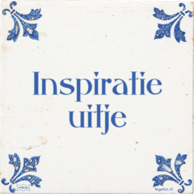 Inspiratie uitje - Online tegeltjes bakken
