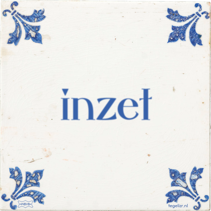 inzet - Online tegeltjes bakken