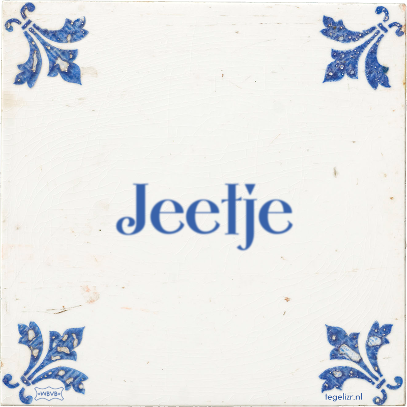 Jeetje - Online tegeltjes bakken