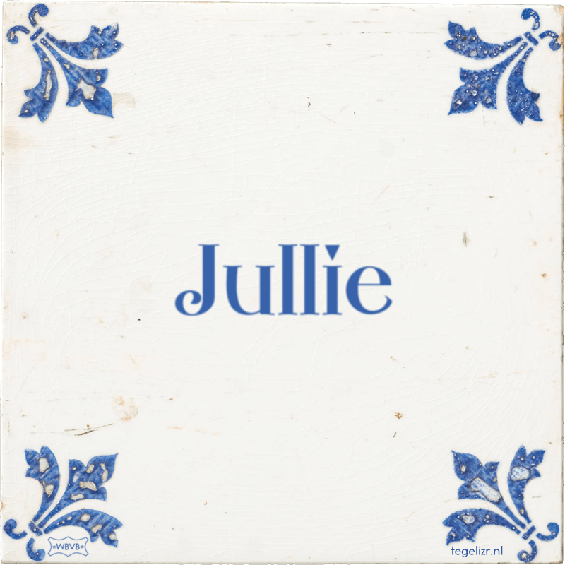 jullie - Online tegeltjes bakken