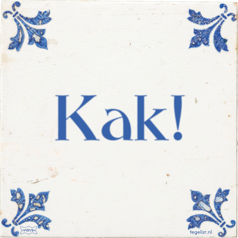 Kak! - Online tegeltjes bakken