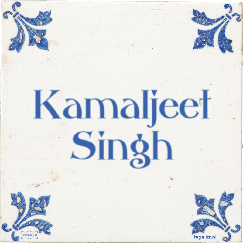 Kamaljeet Singh - Online tegeltjes bakken