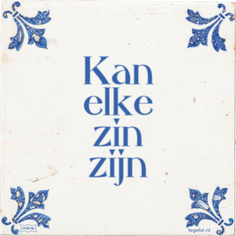 Kan elke zin zijn - Online tegeltjes bakken