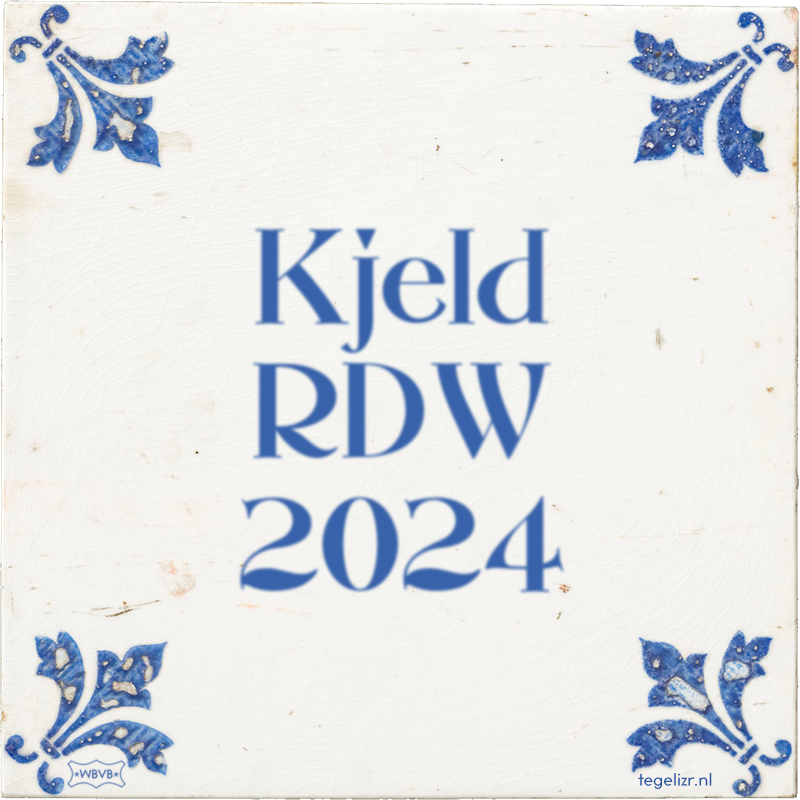 Kjeld RDW 2024 - Online tegeltjes bakken