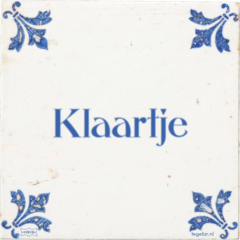 Klaartje - Online tegeltjes bakken