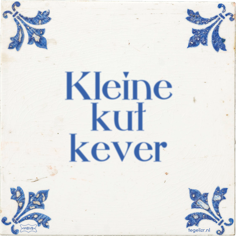 Kleine kut kever - Online tegeltjes bakken