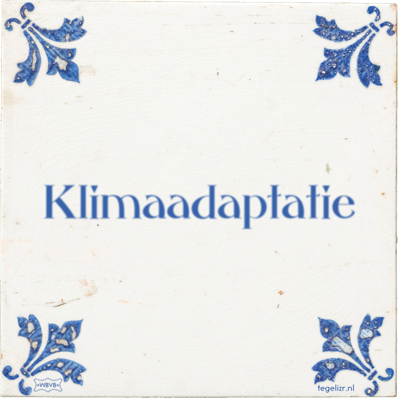 Klimaadaptatie - Online tegeltjes bakken