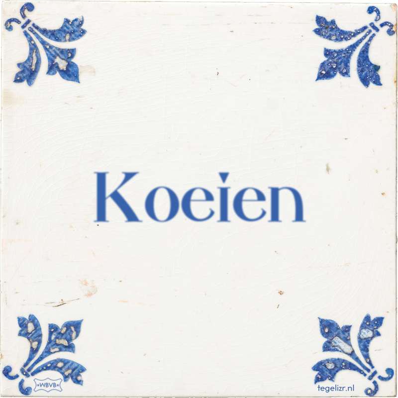 Koeien - Online tegeltjes bakken