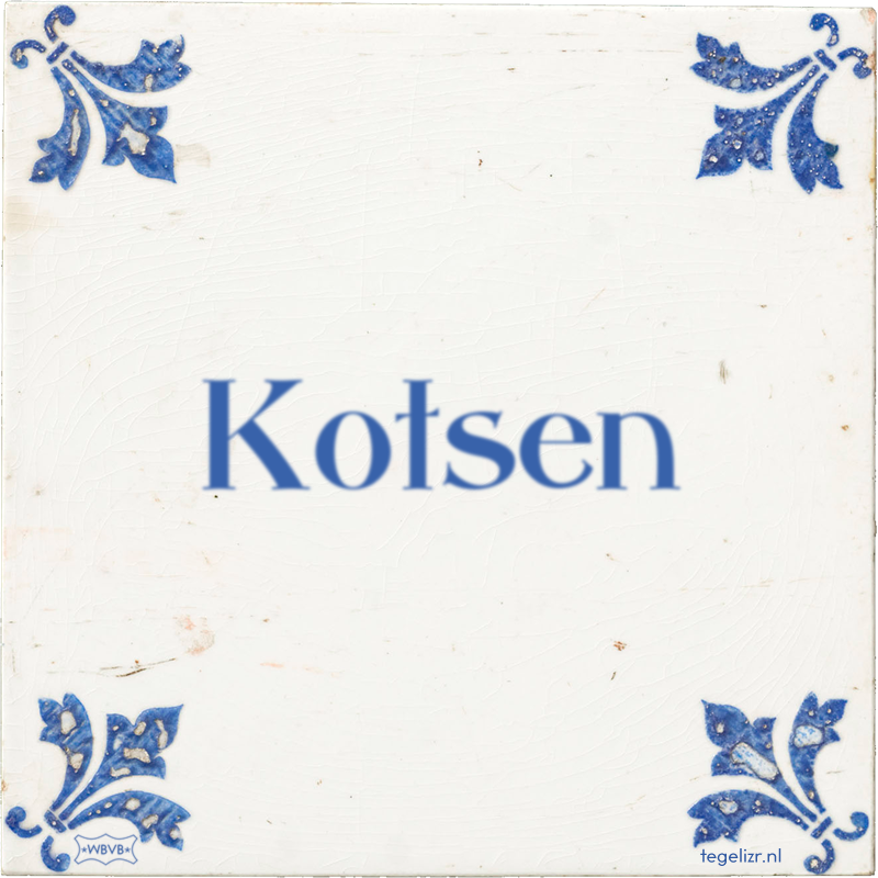 Kotsen - Online tegeltjes bakken