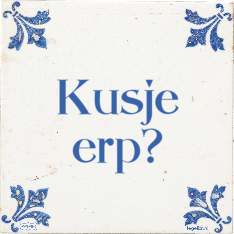 Kusje erp? - Online tegeltjes bakken