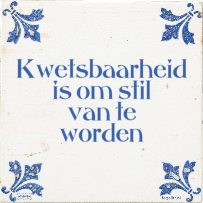 Kwetsbaarheid is om stil van te worden - Online tegeltjes bakken