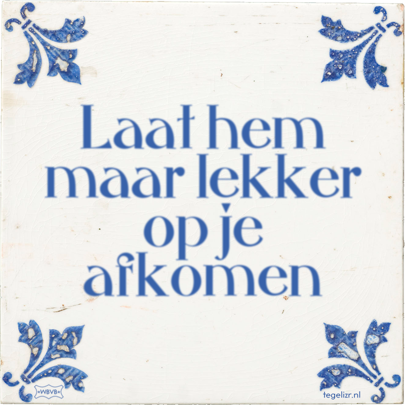  - Online tegeltjes bakken