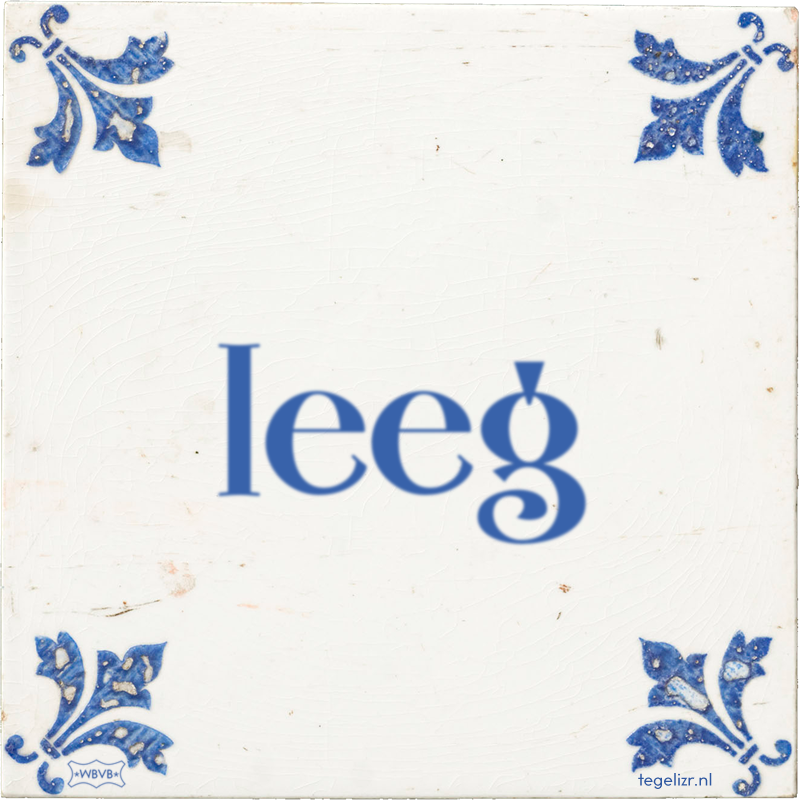 leeg - Online tegeltjes bakken