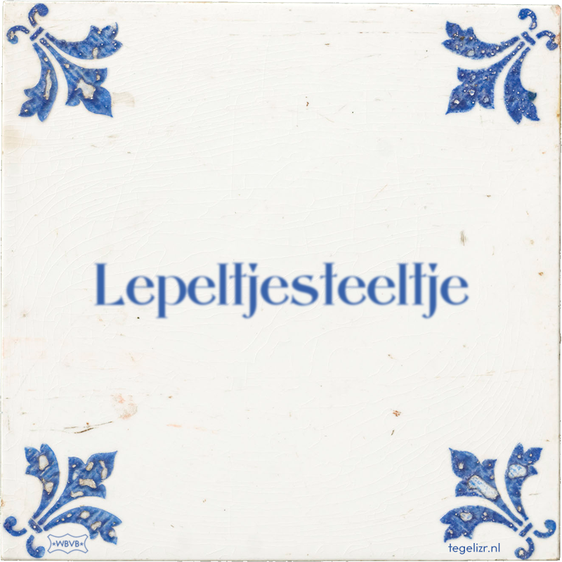 Lepeltjesteeltje - Online tegeltjes bakken