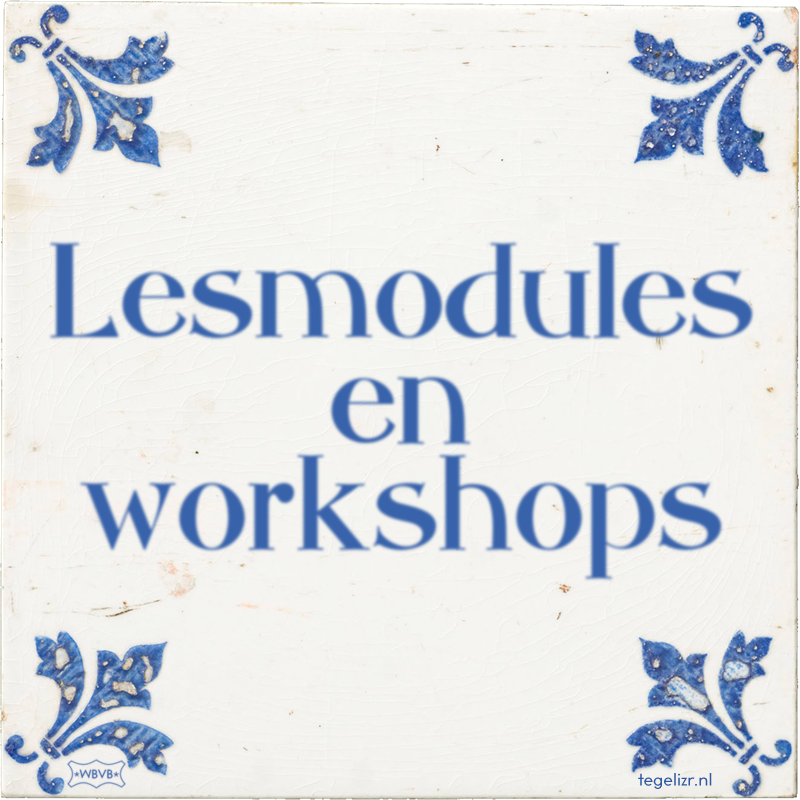 Lesmodules en workshops - Online tegeltjes bakken