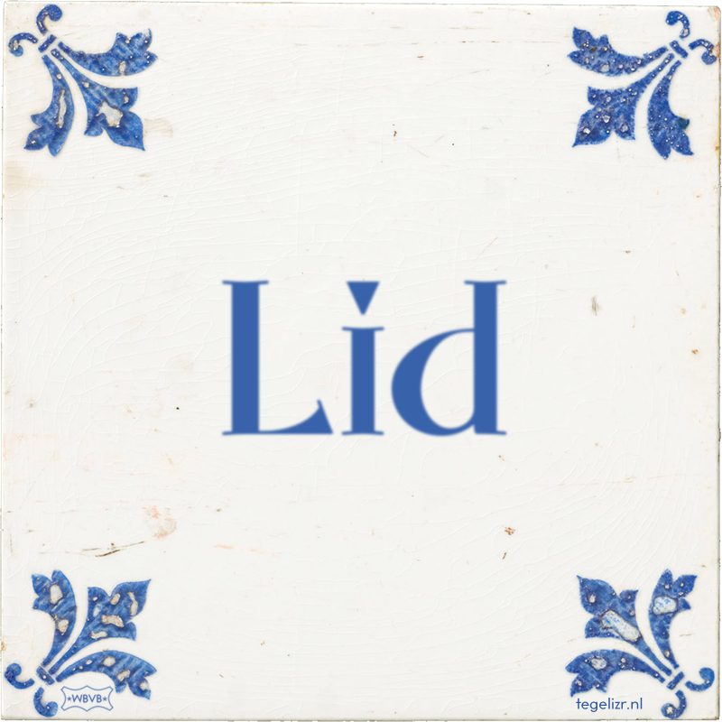 Lid - Online tegeltjes bakken