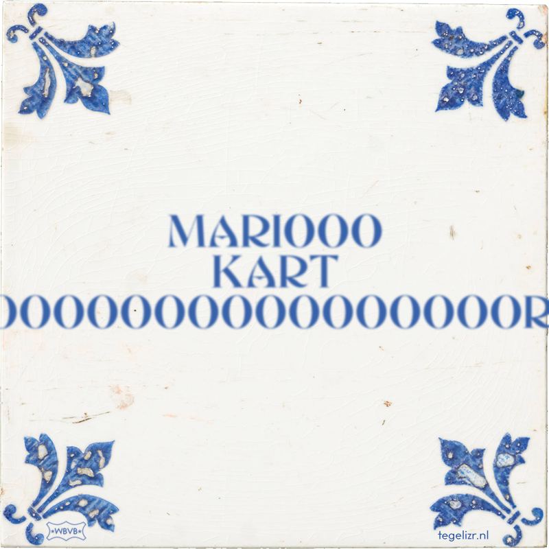 MARIOOO KART WOOOOOOOOOOOOOOOORLD - Online tegeltjes bakken