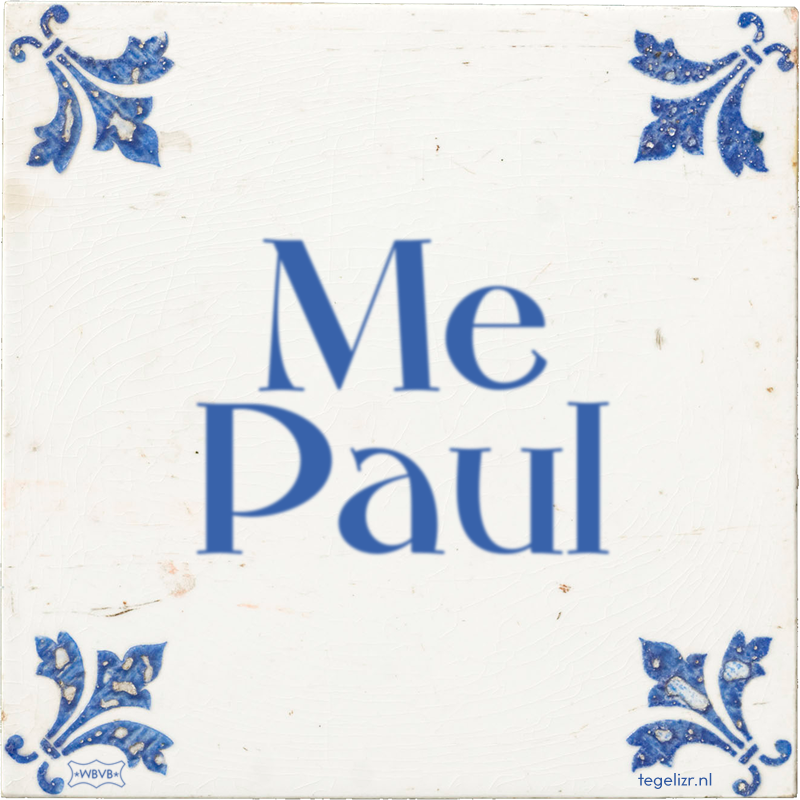 Me Paul - Online tegeltjes bakken