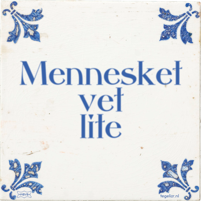 Mennesket vet lite - Online tegeltjes bakken