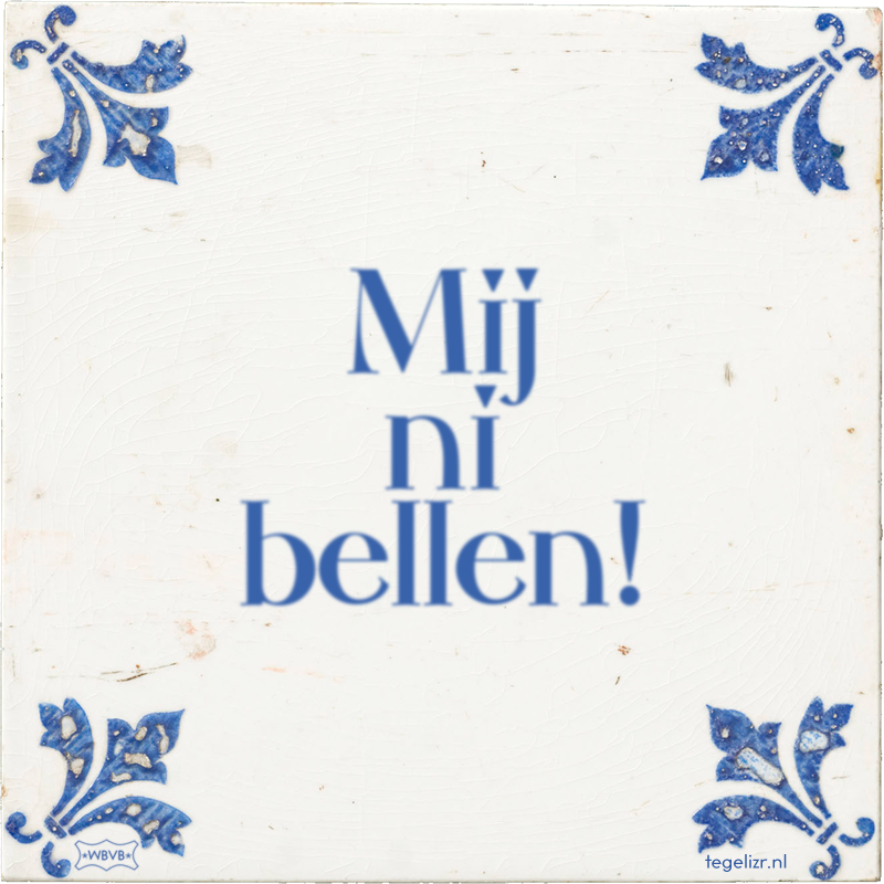  - Online tegeltjes bakken